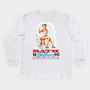 Bath Bathers Kids Long Sleeve T-Shirt